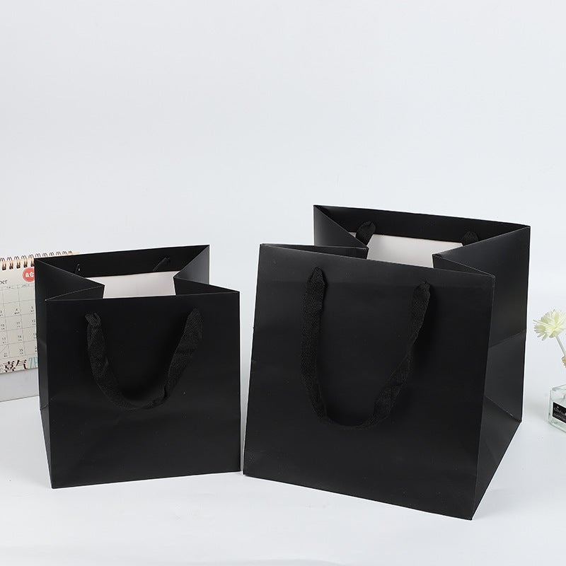 Tiktok-Style Square Tote Bag Birthday Cake Gift Packaging Bag High-End Gift Bouquet Bag For Girlfriend - Image 3